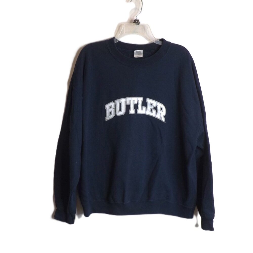 Butler University Gildan Crewneck Sweatshirt XL Navy Blue